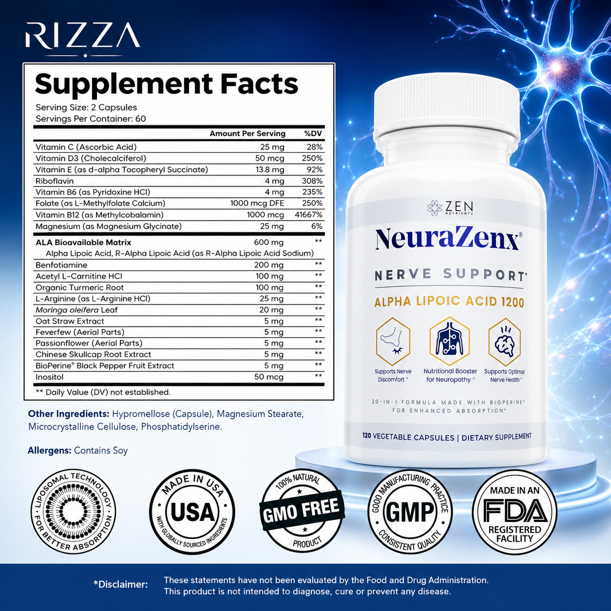 NeuraZenX Alivio Nervioso Completo