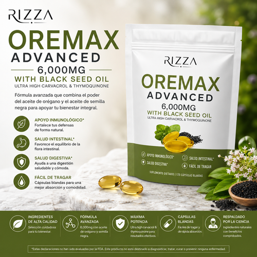Aceite de Orégano y Comino Negro + Defensa e Inmunidad 180 Cápsulas