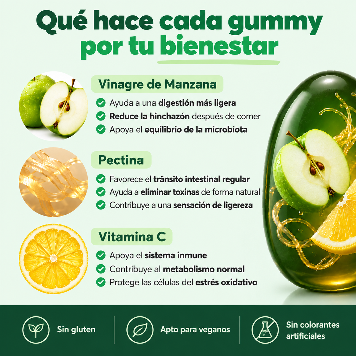 R-Gummies™ Vinagre de Manzana