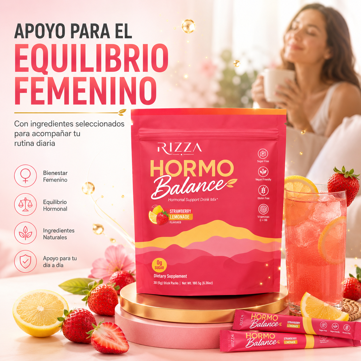 Hormo Balance | Bebida Funcional con Vitaminas C y B6 | 20 Porciones