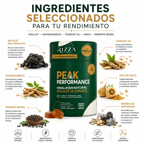 Gomitas Energéticas Shilajit 10 en 1