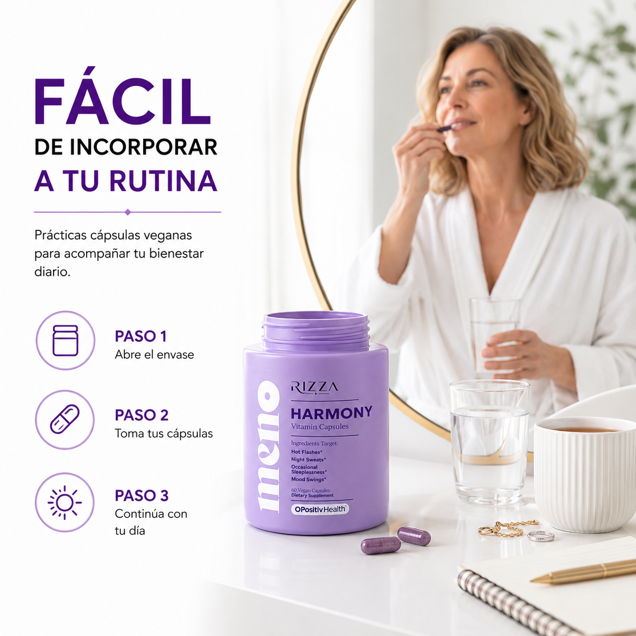 Harmony | Bienestar para la Menopausia | 60 Cápsulas
