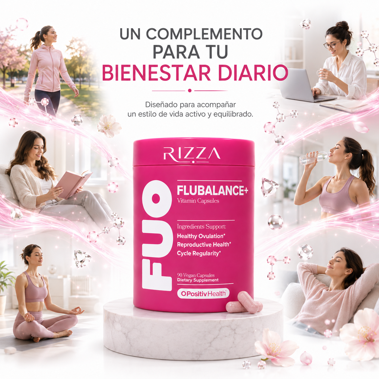 FluBalance+ | Equilibrio Hormonal y Salud Ovárica | 90 Cápsulas Veganas