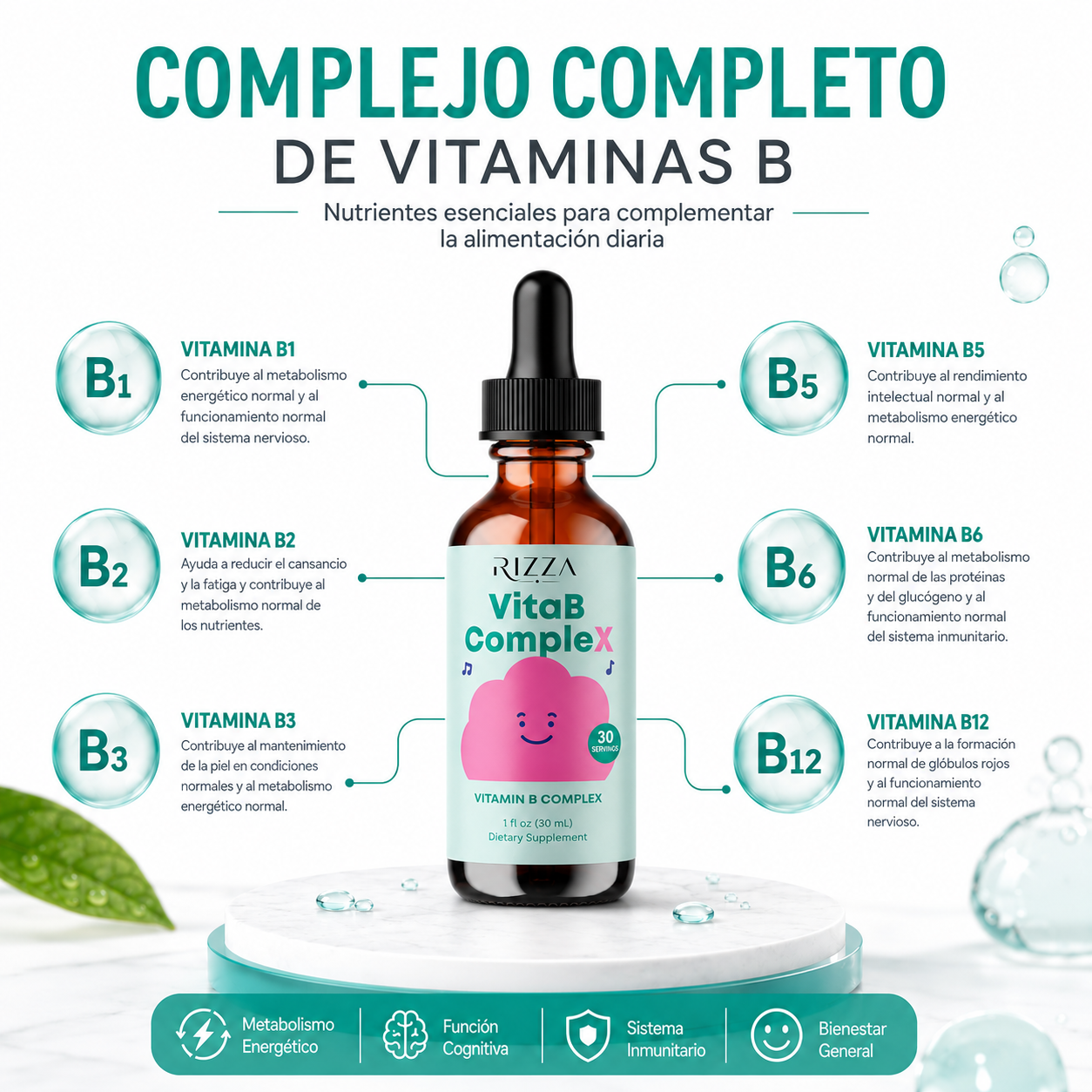 VitaB Complex | Complejo de Vitaminas B para Niños | 30 ml