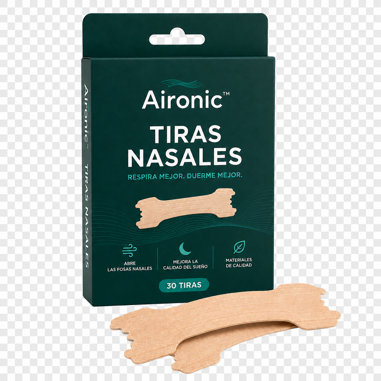 Tiras Nasales Aironic™ — Respira Mejor Mientras Duermes