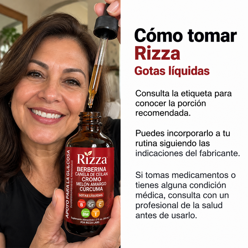 Rizza Gluco™ | Fórmula Herbal Todo en Uno