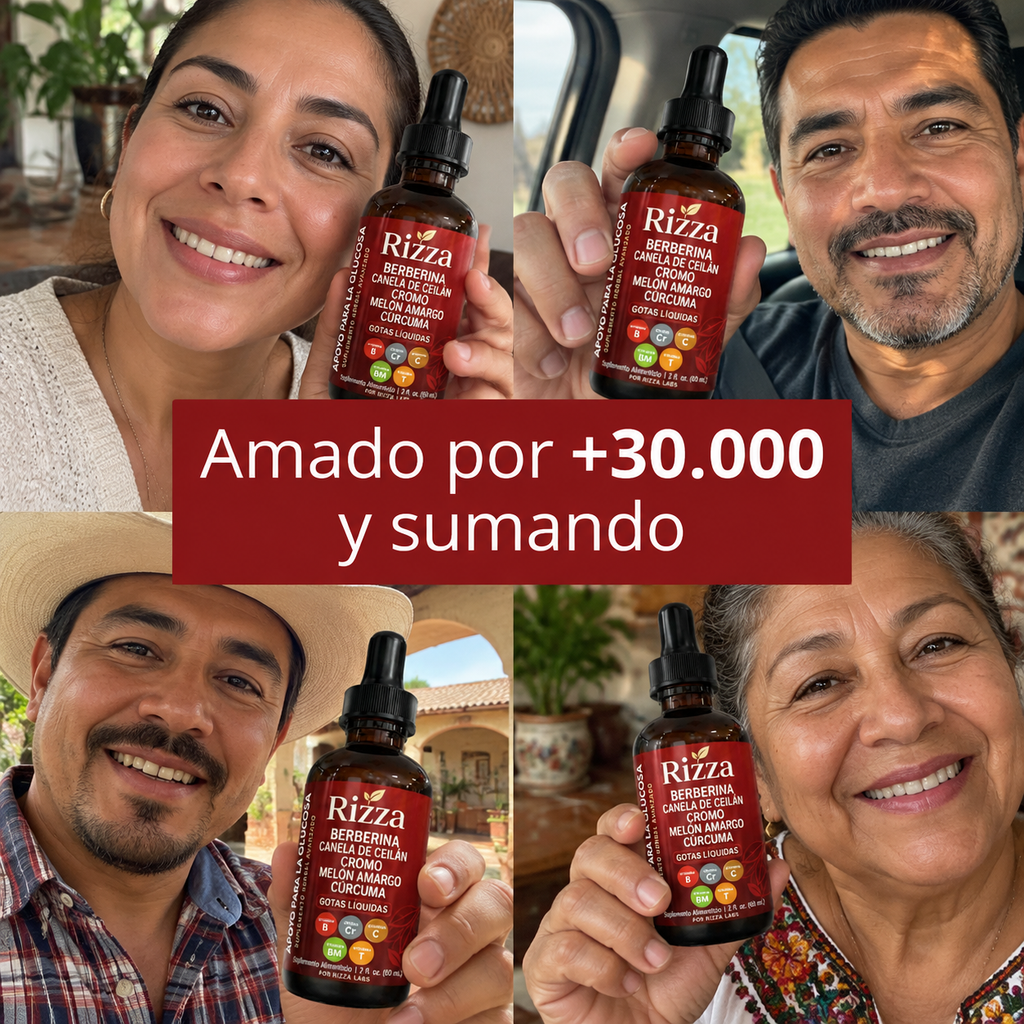Rizza Gluco™ | Fórmula Herbal Todo en Uno
