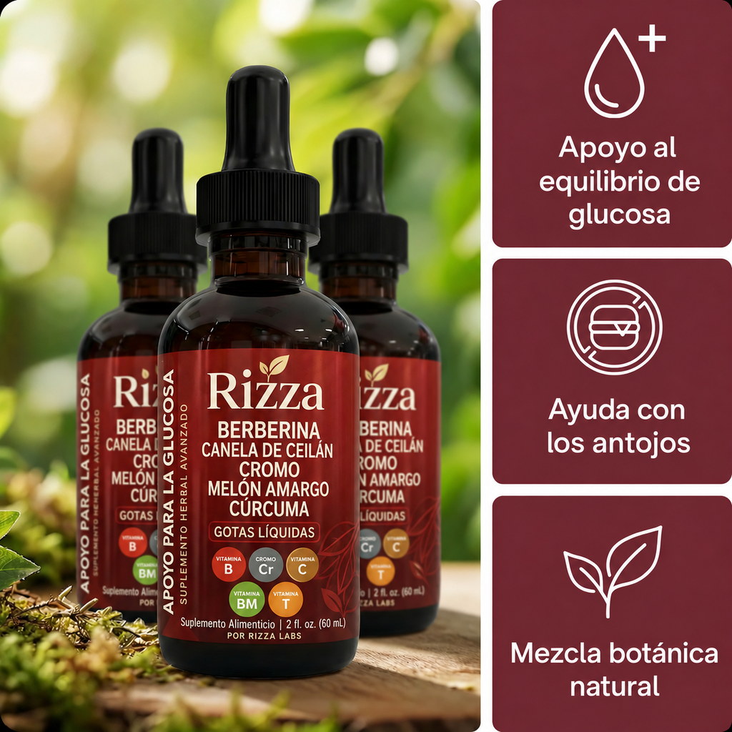 Rizza Gluco™ | Fórmula Herbal Todo en Uno