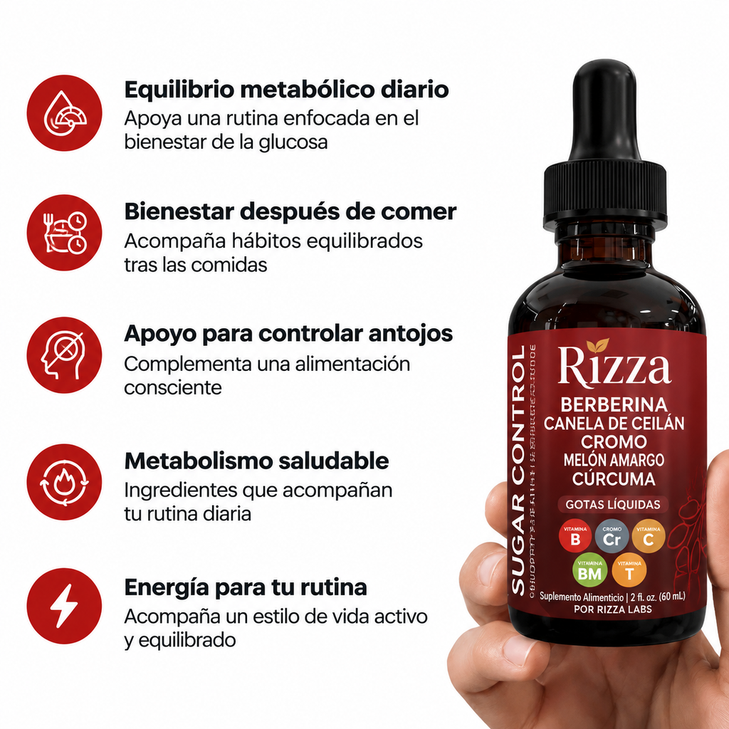 Rizza Gluco™ | Fórmula Herbal Todo en Uno