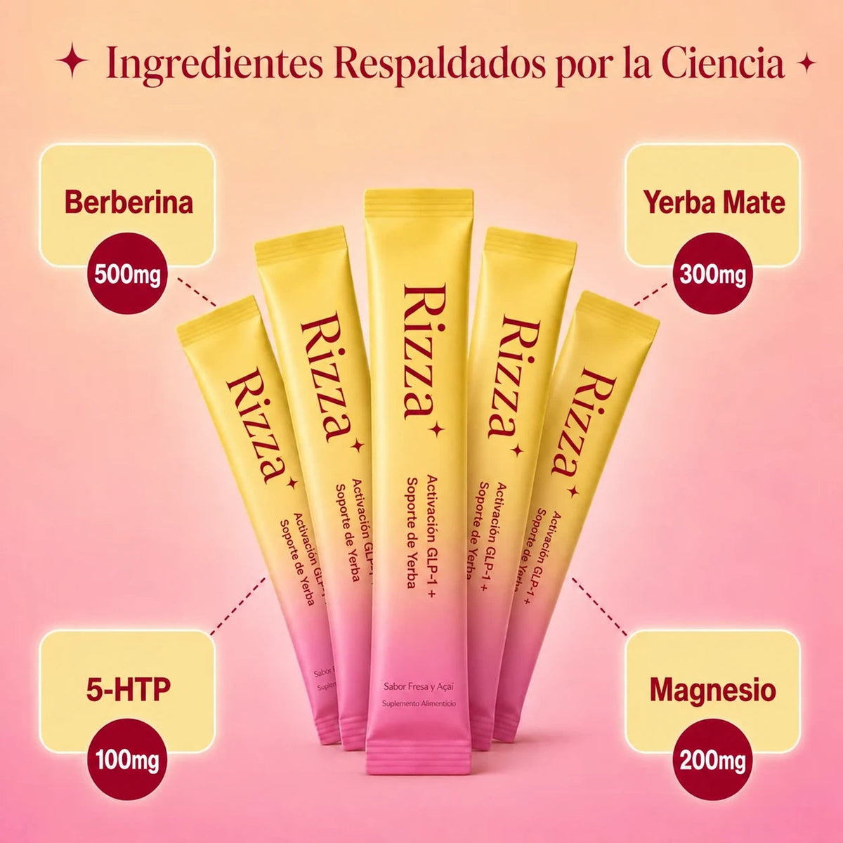 Rizza™ Bebida con Berberina y Yerba Mate